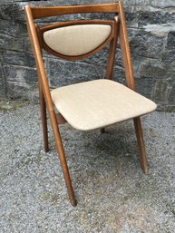 Vintage MCM Stakmore Folding Chair With Vinyl Padded Seat