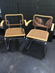 Pair Of Cane Side Chairs