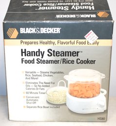 Black And Decker Food Steamer/rice Cooker In Box