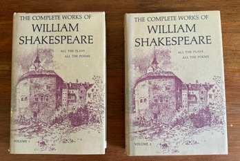 Two Volumes Of 'The Complete Works Of William Shakespeare' By W. G. Clark