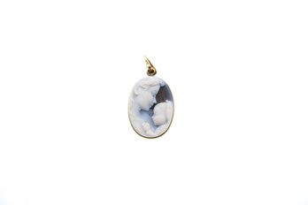 14k Yellow Gold Cameo Pendant Or Charm