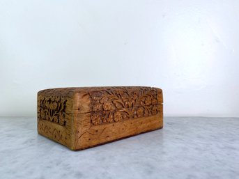 Hand Carved Spice Box
