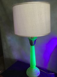 INCREDIBLE TALL URANIUM TABLE LAMP #2