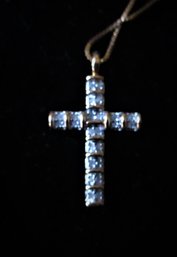 Sterling Cross And Chain With Box