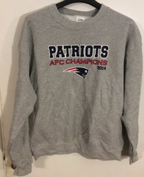 New England Patriots 2014 AFC Champions Sweatshirt Size Large New Without Tags