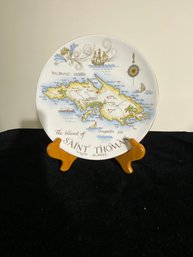 Royal Tuscan The Island Of Saint Thomas Virgin Islands Decorative Plate