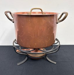 SIGG Switzerland Copper Fondue Pot And Burner