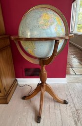 Replogle Heirloom 16' Lighted Library World Globe - 1970s