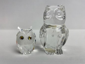 Crystal Owls: Swarovski & Princess House (2)