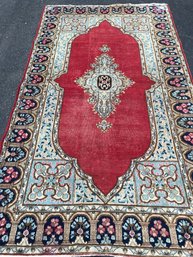 Hand Knotted Persian Rug, 4 Feet By 7 Feet