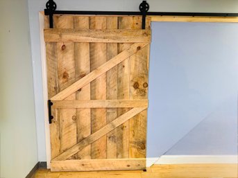 Custom Made Barn Door With Hardware, Just Built!