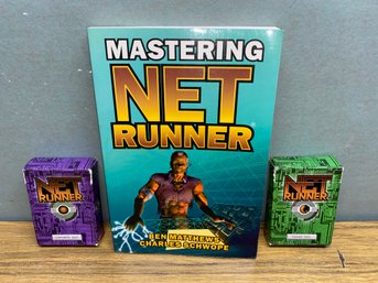 Mastering Net Runner (1997) And Two Card Decks. Runner Deck And Coorporate Deck.