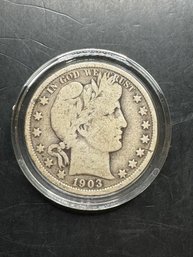 1903 Silver Barber Half Dollar