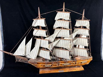 Vintage Wood Sailing Ship Model Fargata Espanola Ano 1780