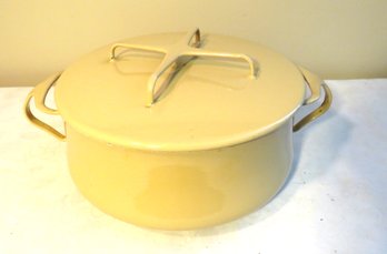Vintage Tan Dansk Kobenstyle Casserole Pan With Lid