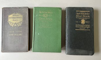 Official Automobile Blue Book 1927, Automobile Vol.1 1923, Official National Survey Maps 1926.