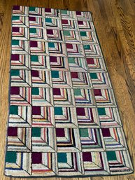 Vintage American  Hook Rug Runner