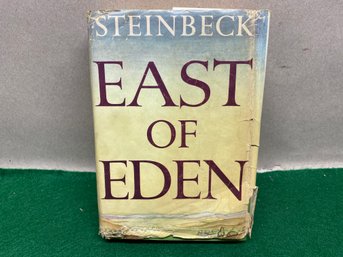 Vintage 1952 John Steinbeck. East Of Eden. Sears Readers Club Edition HC Book In Dust Jacket. Fair Condition.