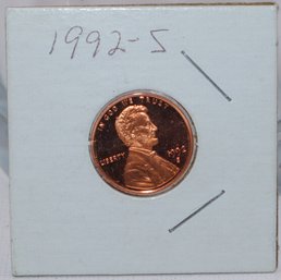 1992s Lincoln Penny Proof US Mint
