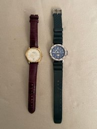 Lot Of 2 Mens Watches. Orvis And Quicksilver.