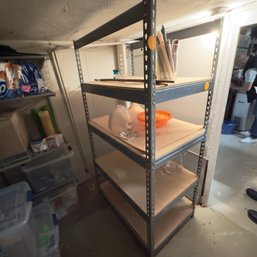 Steel Adjustable Four Shelf Storage Unit