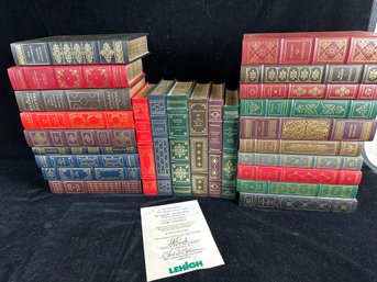 Enormous Leather Bound Franklin Collection Book Set