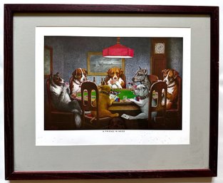 Cassius Marcellus Coolidge Poker Print, A Friend In Need. 1903