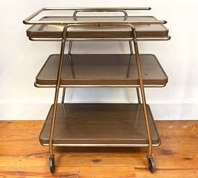 A Vintage Mid Century Modern Bar Cart