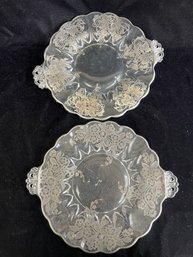 Glass Floral Trays