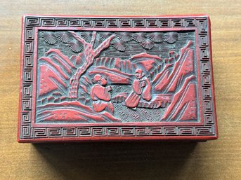 CHINESE CINNABAR BOX