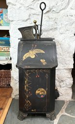 A 19th Century Tole Painted Coal Scuttle