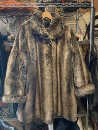 Apline Studios Womens Faux Fur Coat XL