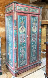 Unique Hand Painted Armoire/Wardrobe Brought Home From South East Asia Trip