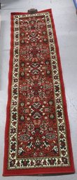 A  2'2' X 7'10' Red Runner From The Phoenix Collection - Made In Turkey