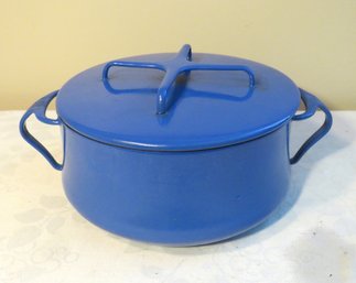Vintage Blue Dansk Kobenstyle Casserole Pan With Lid