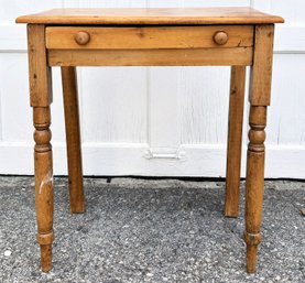 An Antique Turned Pine Desk