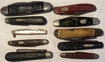 Lot Of Old Pocket Knives