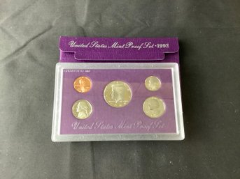 1992 US Mint SILVER Proof St In Perfect Original Box (90 Percent Silver)