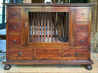 Vintage Pine Nine Drawer Apothacary Type Cabinet