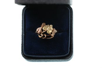 10k Black Hills Gold Ring Size 6.25