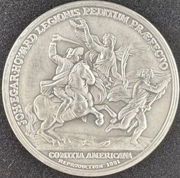 Comita Americana Joh Egar Howard Pewter Medal