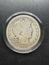 1912-D Silver Barber Half Dollar