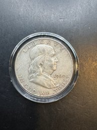 1960-D Silver Benjamin Franklin Half Dollar