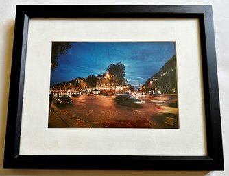 Meltzer Original Photograph Of The Champs- Elysees, Signed & Dated