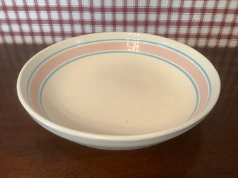 Pink And Blue Ribbon Serving Bowl
