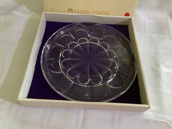 Sasaki Crystal Platter