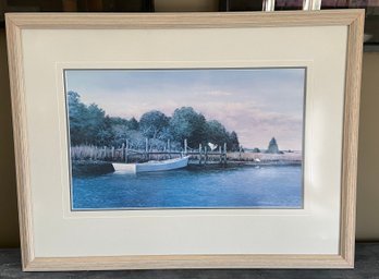 Framed Signed And Numbered Waterfront Print By Phil Smith