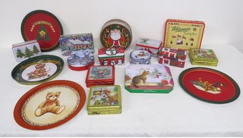 A Selection Of Clean Christmas Cookie Tins & Trays - Time To Give It All Away!