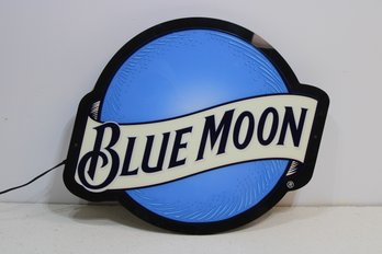 Light Up Blue Moon Sign