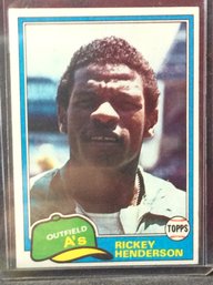 1981 Topps Rickey Henderson - M